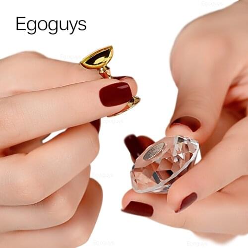 5PCS Magnetic Tips Nail Art Practice Display Stand Rack Chessboard False Nails Holder UV Gel Polish Showing Shelf Diamond Design