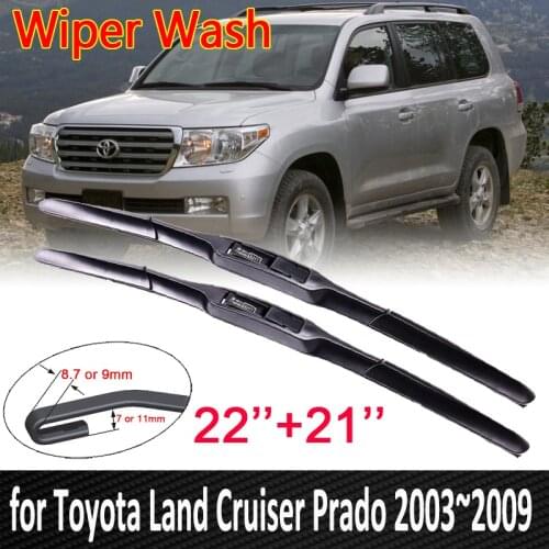 Car Wiper Blade Window for Toyota Land Cruiser Prado J120 120 2003~2009 Front Windscreen Windshield Wipers Car Goods 2004 2008
