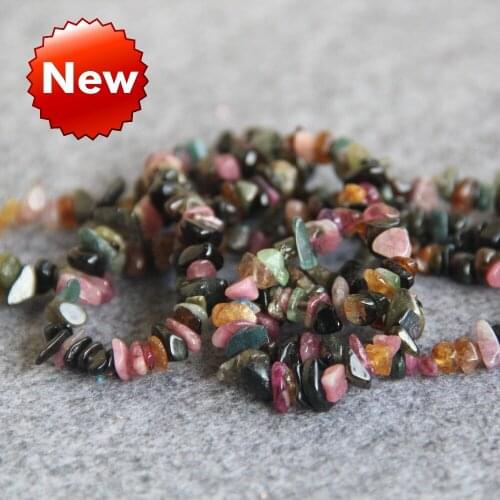 For Necklace&Bracelet 4-8mm Multicolor Tourmaline Chalcedony Beads Round DIY Women Gifts 15inch Fashion Jewelry Making Design