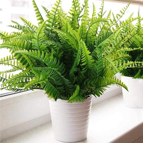 Artificial Faux Fake Boston Fern Plants Plastic Flowers Fake Plants Wedding Flower Arrangement Christmas Table Home Decors