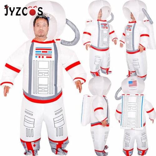 JYZCOS New Christmas Funny Purim Pilot Inflatable Suit Inflatable Astronaut Halloween Cospaly Costume Party Supplies For Adult