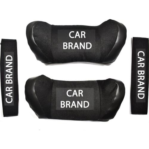 2 PC U Shaped Memory Foam Neck Pillows For Audi Seat Shoulder Strap Pad As Gift Travel Support Backrest Easy Install A3 Cervical