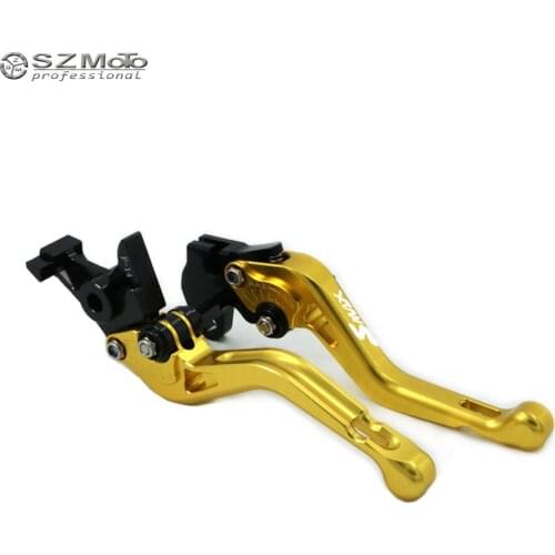 Short Front Rear Brake Levers For YAMAHA SMAX S-MAX155 SMAX155 S MAX155 2015-2017 2016 Motorcycle CNC Aluminum Adjustable