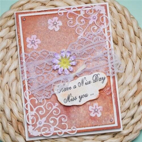 Lace Flower Metal Cutting Dies Scrapbooking Stencil For Album Paper DIY Gift Card Decoration Embossing Dies Punch Stencils New