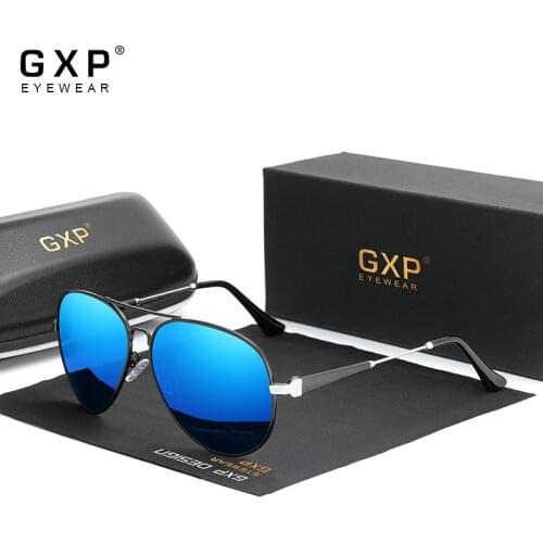 GXP 2020 Men‘s Driving Glasses Aluminum Sunglasses Men Polarized Pilot Frame Anti-Glare Mirror Lens UV400 Fishing Women Eyewear