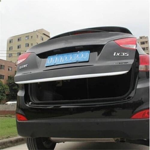 For Hyundai IX35 2010 2012 2013 2014 2016 High quality stainless steel Rear Trunk Lid Cover Trim Car-styling Car-cover