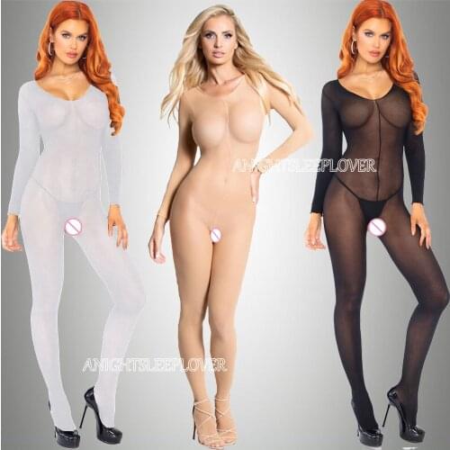 Underwear Sexy Bodystocking Open Crotch Fetish Porno Sexi Women Crochless Teddy Lingerie Bodysuit Sexy Erotic Baby Doll Costumes