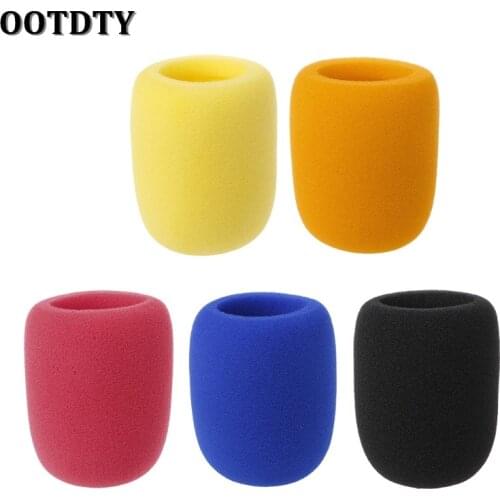 OOTDTY Soft Thicken Microphone Foam Mic Cover Sponge Cap Studio Protective Grill Shield