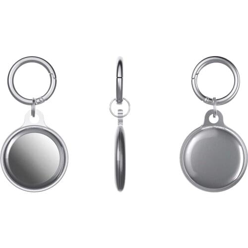 For Airtags Clear TPU Protector Cover Anti-lost Key Ring Shockproof Anti-scratch Tracker Locator Protective Case For AirTags