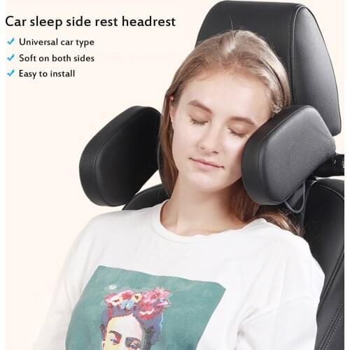 Adjustable Car Seat Headrest Pillow Neck Support Pillow Car Sleep Side Head Support U Shaped Telescopic Support Side Kids Elders