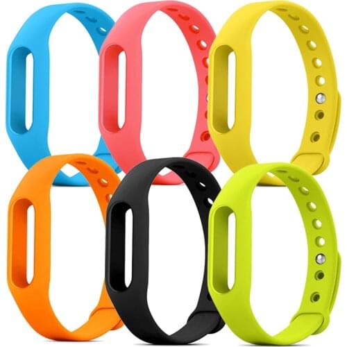 Silicone Strap For Xiaomi Mi Band Smart Band Replacement Strap Belt For Miband 1 1S Bracelet Wrist Strap Wearable Accessories