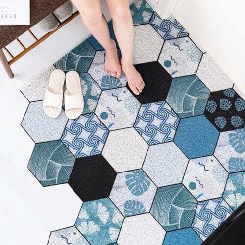 Nordic Ins Doormat Carpet Porch Hallway Living Room Home Floor Door Mat Silk Loop Custom Cuttable Non-slip Washable Mat Carpet