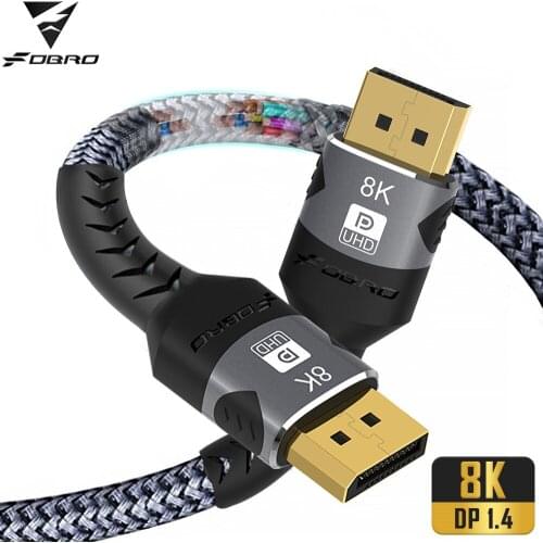 Compatible With DP Cable 1M 3M DP1.4 8K Cable Suitable For Gift-Giving Occasions High Speed Laptop Projectors Audio Cable