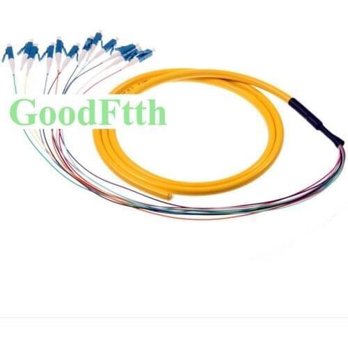 Fiber Optic Pigtail LC UPC LC/UPC SM 12 cores distribution 0.9mm GoodFtth 0.5-3m