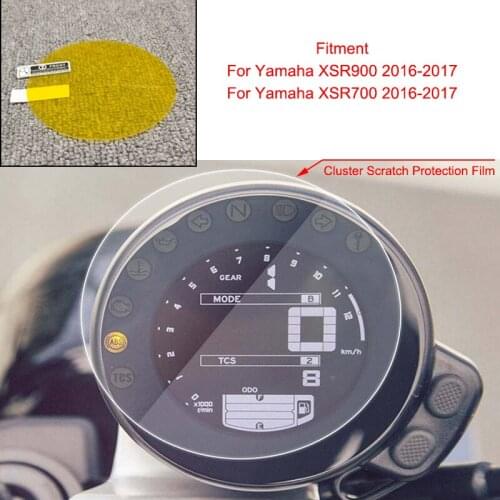 XSR700 XSR900 Motorcycle Blu-ray Cluster Screen Scratch Protection Film Speedometer Cover Guard for Yamaha 2016 2017 XSR700 XSR9