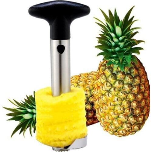 2Pcs Stainless Steel Fruit Pineapple Corer Slicers Pineapple Peeler Cutter Easy Slicer/Peeling Knife Cutter Kitchen Easy Tools