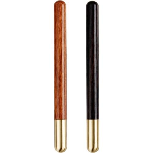 2PCS Carpenter Pencil Office Supplies Solid Wood Gel Pen Creative Vintage Brass Signature Pen Stationery