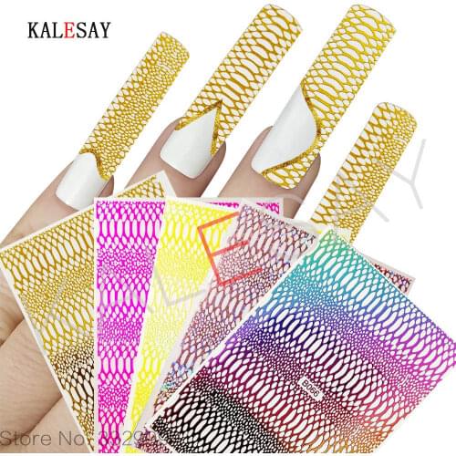 3D Nail Sticker Snakeskin Sticker for Nails Foil Manicure Design Nails Accessories Top Quality Manicure Sticker 12 Colors Option