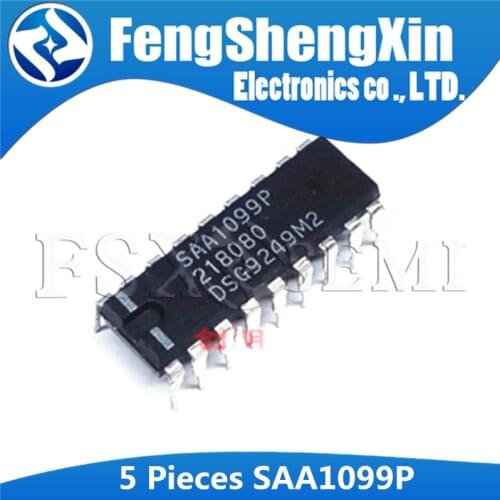 5pcs SAA1099P DIP-18 SAA1099 DIP18 1099P DIP MICROPROCESSOR CONTROLLED STEREO SOUND GENERATOR IC