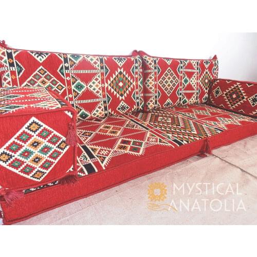 Arabic Floor Seating / Arab Majlis Sofa / Arabic Couches / Oriental Seating / Benc Cushions / Jalsa