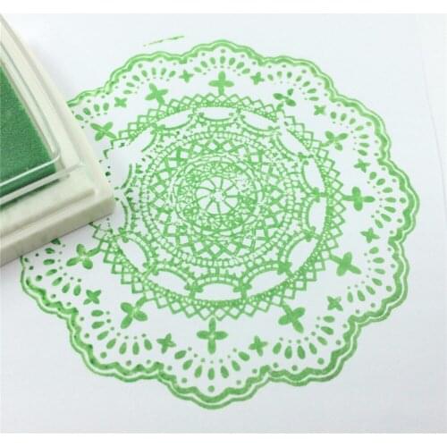 Big style Lovely Retro Vintage Lace Wooden Rubber Stamp Scrapbook DIY Floral Lace Decoration Stamp Big High Quality