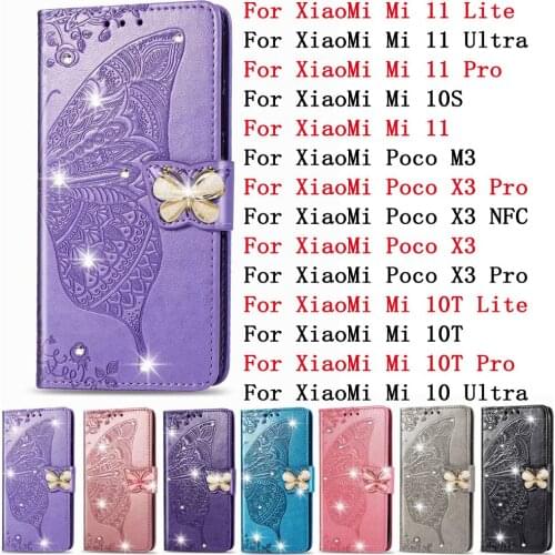 Sunjolly Leather Case Flip Card Wallet Stand Cover for XiaoMi Mi 11 10T 10 Pro Lite Ultra 10S 10T Poco M3 X3 NFC Pro