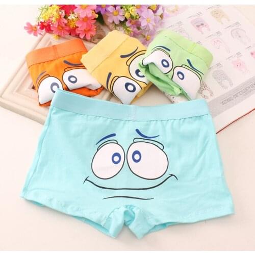 Children Panties Boxer Underwear for Boys Cartoon Briefs Cotton Soft Kids Underpants Comfortable