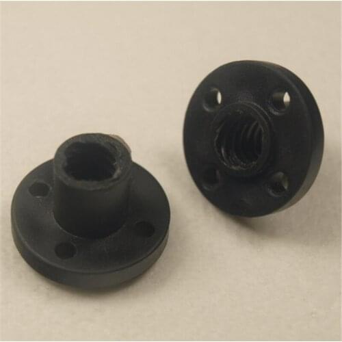Funssor 2pcs TR8 lead screw POM nut T type screw nut T8x2/tr8x4/TR8x8 lead screw nut for CNC 3D printer DIY parts