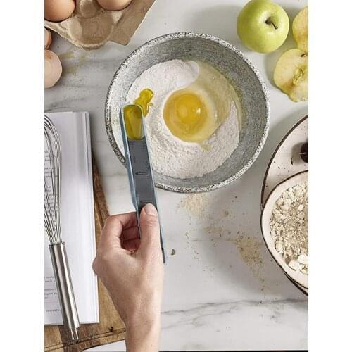 Baking Measuring Spoon 12-Level Adjustable Scale Measuring Spoon Salt Sugar Control Measuring Tool Kitchen Accessories