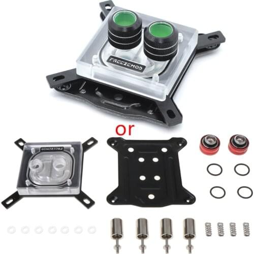 G1/4 Thread Waterblock Acrylic+ Copper Water Cooling Kits CPU PC Water Cooling Radiator Heatsink Block for 1150 1151 1155 J0PB