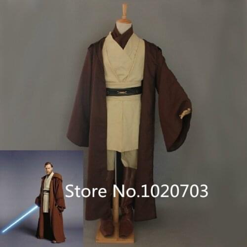 Star Wars Obi-Wan Kenobi Jedi Knight Cosplay Costume robe cloak