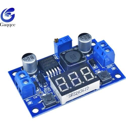 LM2596 DC DC Step Down Converter Voltage Regulator LED Display Voltmeter 4.0~40 to 1.3-37V Buck Adapter Adjustable Power Supply