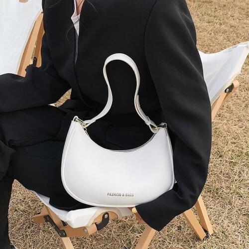 Fashion Women Handbag Designer Shoulder Pouch Solid Color Travel Hand Tote Shoulder Underarm Bag PU Women Hand Bag Clutches