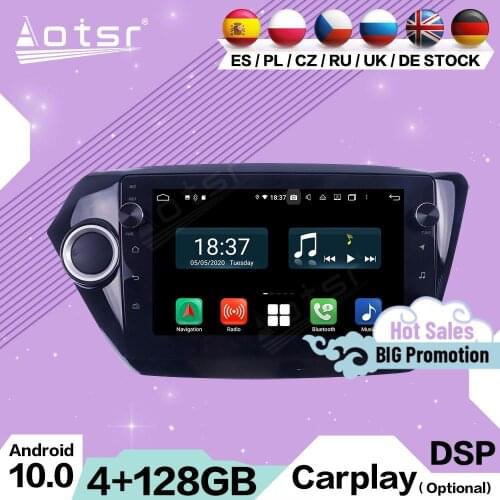 128G 2 Din Carplay Multimedia Stereo Android For Kia K2 RIO 2010 2011 2012 2013 2014 2015 2016 2017 GPS Radio Receiver Head Unit