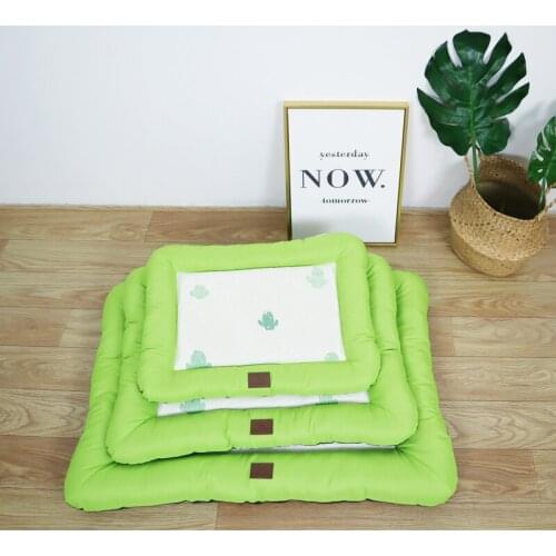 Pet Cat Bed Dog Bed Cooling Pet Soft Summer Pad Blanket Bed Mat Cushion Home Portable Washable Rug Keep Warm Soft Dog Bed