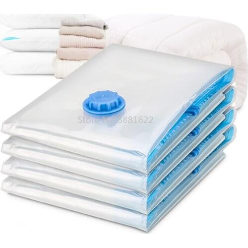 Vacuum Bag Storage Bag Home Organizer Transparent Border Foldable Clothes Organizer Seal Compressed Travel Saving Bag Package