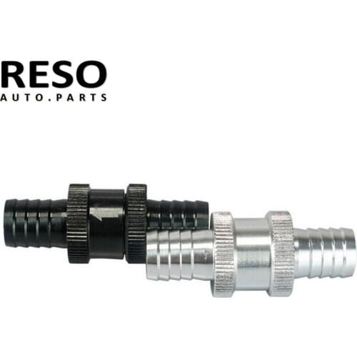 RESO--Free Shipping Aluminum 9/16" 14mm Non Return Fuel Check Valve One Way Fit Carburettor Petrol Fuel Diesel