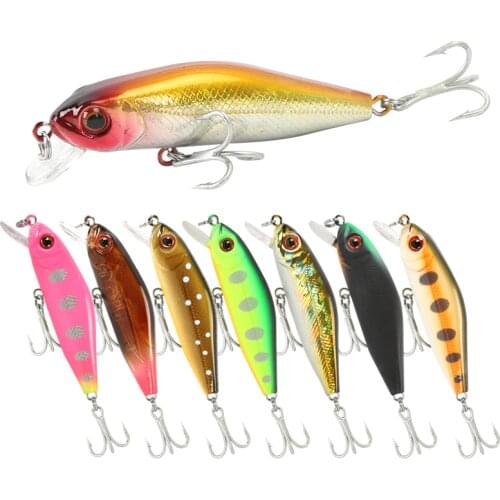 1PCS fishing lure minnow 5.8cm 5.1g Hard Bait Artificial Wobblers Crankbait ,quality professional minnow depth0.2-0.8m