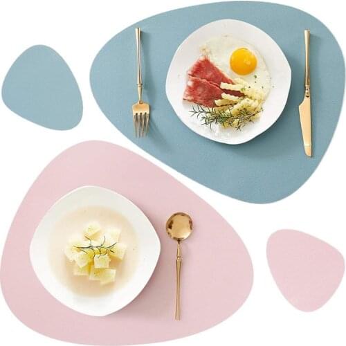 Silicone Placemat Table Mat Tableware Pad Waterproof Heat Insulation Non-Slip Coffee Mats Soft Washable Wine Mat Coaster