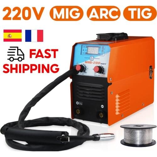 220V MIG-200 50/60Hz Gasless Welding Machine No Gas Fit 0.8mm 1.0mm Welder Equipment Flux Core For Household Manual Soldering