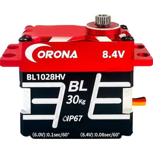 RC Waterproof Servo BL1028HV 30KG 8.4V Full CNC Aluminium Shell HV Steel Gear High Torque Coreless Servo for RC Car Helicopter