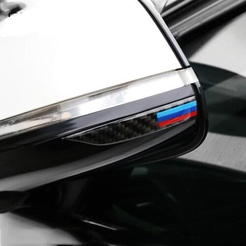Carbon Fiber Rearview Mirror Anti-Rub Strips Protector For Bmw E90 E60 F30 F34 F10 F20 X1 X3 X4 X5 X6 Car Anti Collision Strip