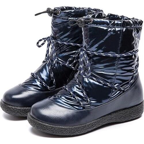 Women Boots Waterproof Winter Shoes Women Snow Boots Platform Keep Warm Ankle Winter Boots With Thick Fur Heels Botas Mujer 2019