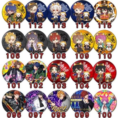 1pc 58mm HypnosisMic Division Rap Battle Aohitsugi Jinguji Jakurai badges brooch Icons