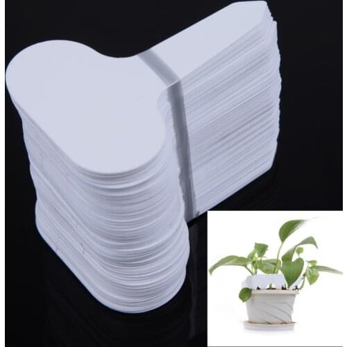 100Pcs Nursery Plant Tag T-type Plastic Plant Label Garden Nursery Pots Planters Flower Thick Plant Tag Label Marker