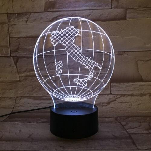 3D Lamp A Tellurion of Italy for Living Room Decoration Atmosphere 7 Color with Remote for Teenager Led Night Light Lamp Lampara