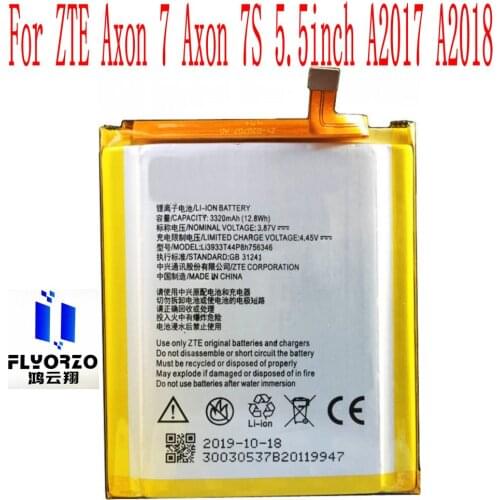 NEW High Quality 3320mAh LI3933T44P8H756346 Battery For ZTE Axon 7 Axon 7S 5.5inch A2017 A2018 Mobile Phone