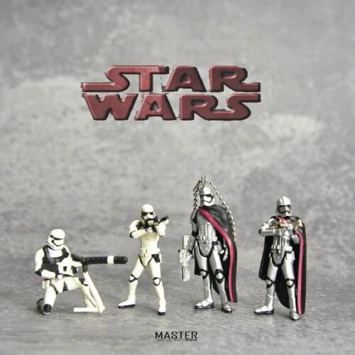 Star Wars Stormtrooper Rey Pendant Keychain Model Anime Figures Favorites Collect Ornaments