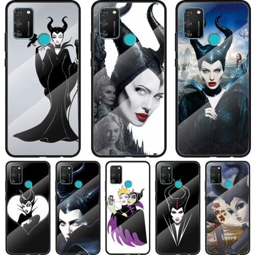 The Witch Maleficent Tempered Glass Cover For Honor 30 20 10 9X 8X Pro Plus Lite Silicone Phone Case Coque