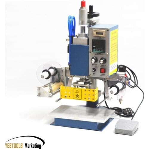 Pneumatic Printing Machine 130*100MM, Printer Leather, Creasing, Hot Foil Stamping Machine Press Marking 220V 400W
